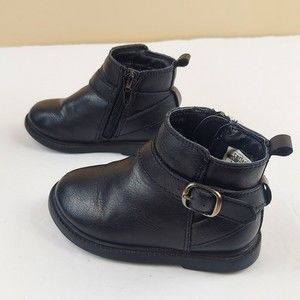 CARTER Nancy2 Toddler Girls Size 5 Black Zip Up Ankle Boots, Little Girl Boots